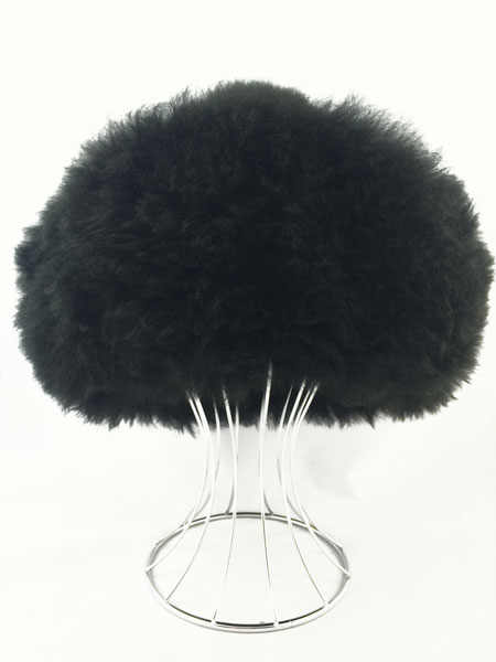 Fur Hat - Black -1