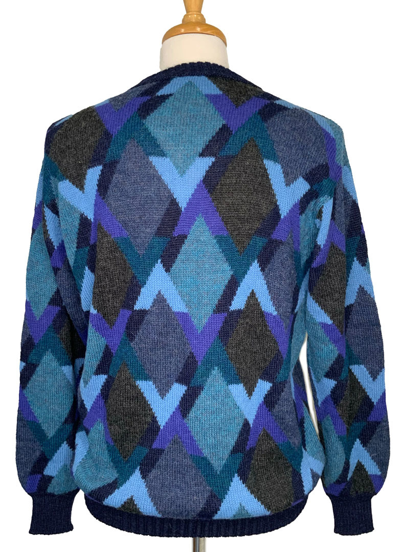 Crew Neck Blue Spire Sweater - 2