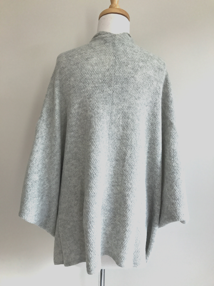 Alpaca Shrug - Light Grey - 2