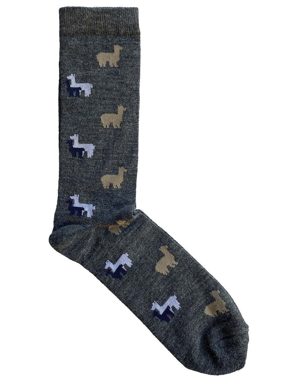 Alpaca & Silk Dress Sock - Grey Alpaca - 3