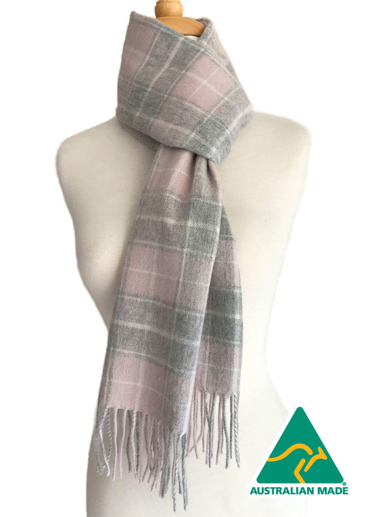 Australian Alpaca Scarf Dawn Check - 1