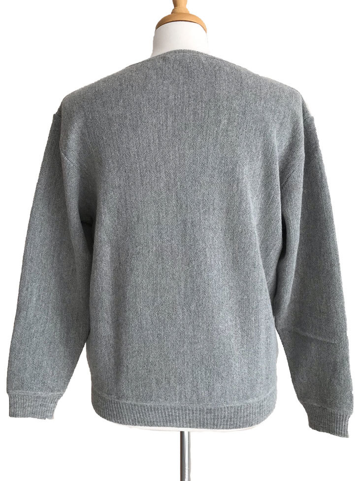 Ivan Crew Neck Links Sweater - Silver - 2