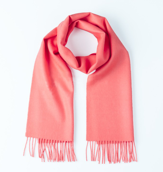 Alpaca Classic Scarf - Coral - 1