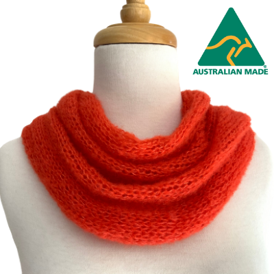 Melanie Divine Neckwarmer - Fiesta Orange - 1