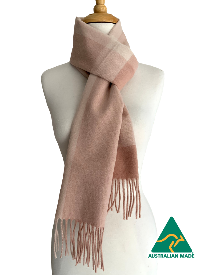 Australian Alpaca Scarf Lotus Check - 1