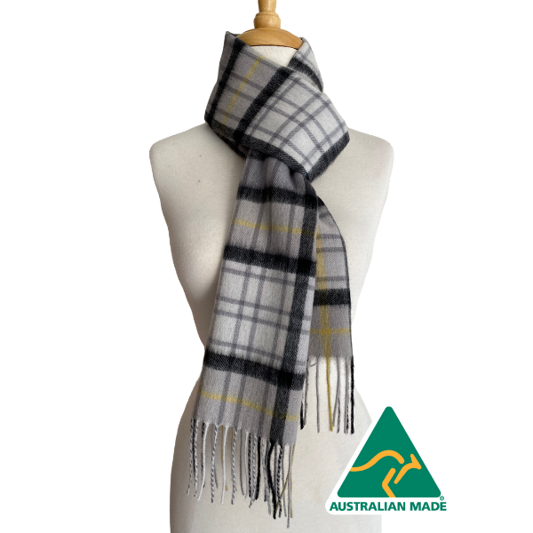 Australian Alpaca Scarf Cockatoo Check - 1