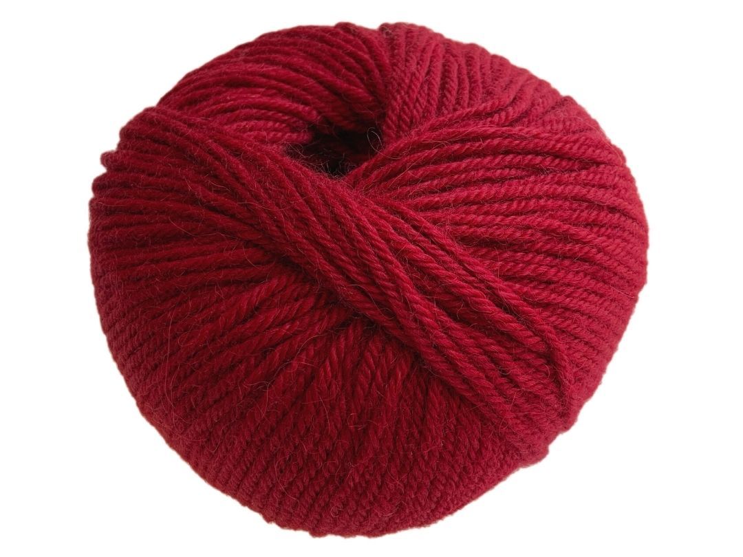 100% Baby Alpaca - Deep Red - 1