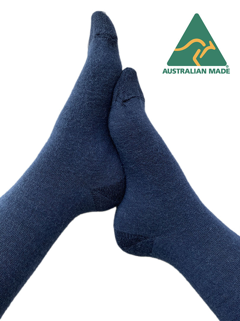 Alpaca Classic Comfort Sock - Denim - 1