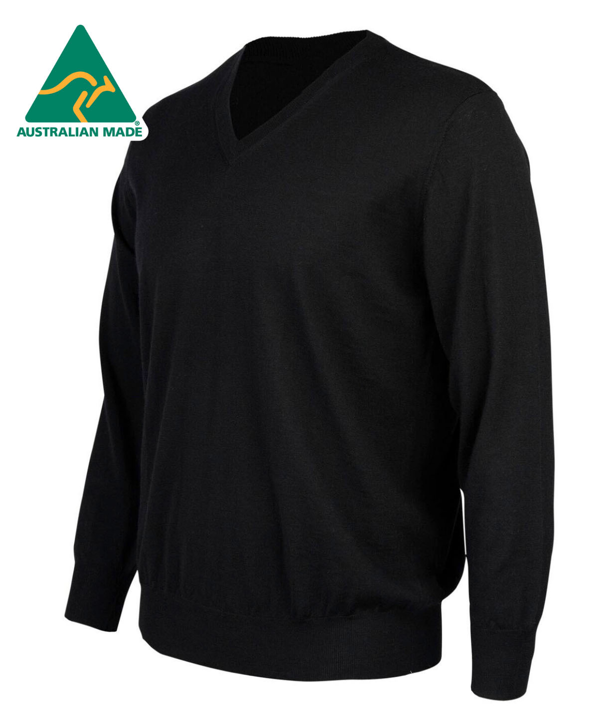 Warren Alpaca V-Neck Sweater - Black - 1