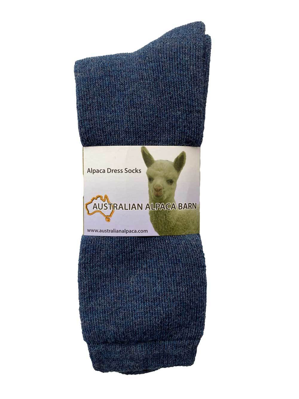Outdoor Thick Alpaca Socks - Denim - 2
