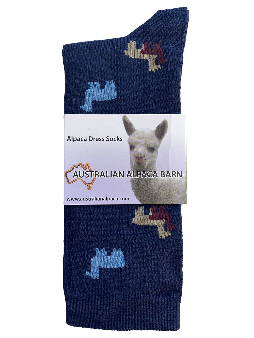 Alpaca & Silk Dress Sock - Blue Alpaca - 2