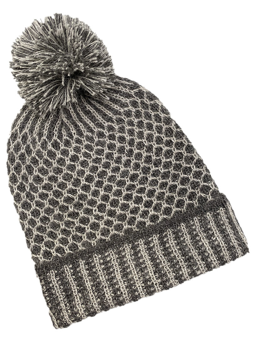Nogal PomPom Beanie Charcoal/Silver - 1