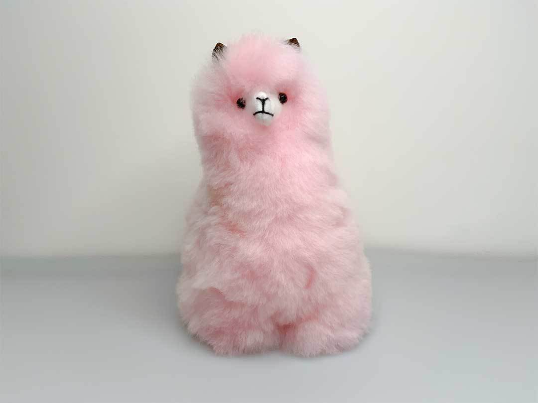 Alpaca Huacaya Figure 22x18cm - Pink - 2