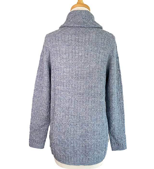 Sienna Cable Sweater - Silver Blue - 2
