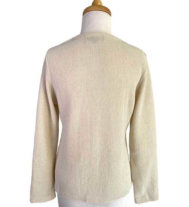 Leonor Links Crew Cardigan - Cream - 2