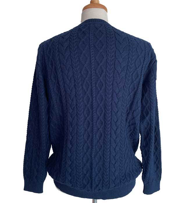 Ronaldo Cable Sweater - Navy - 2