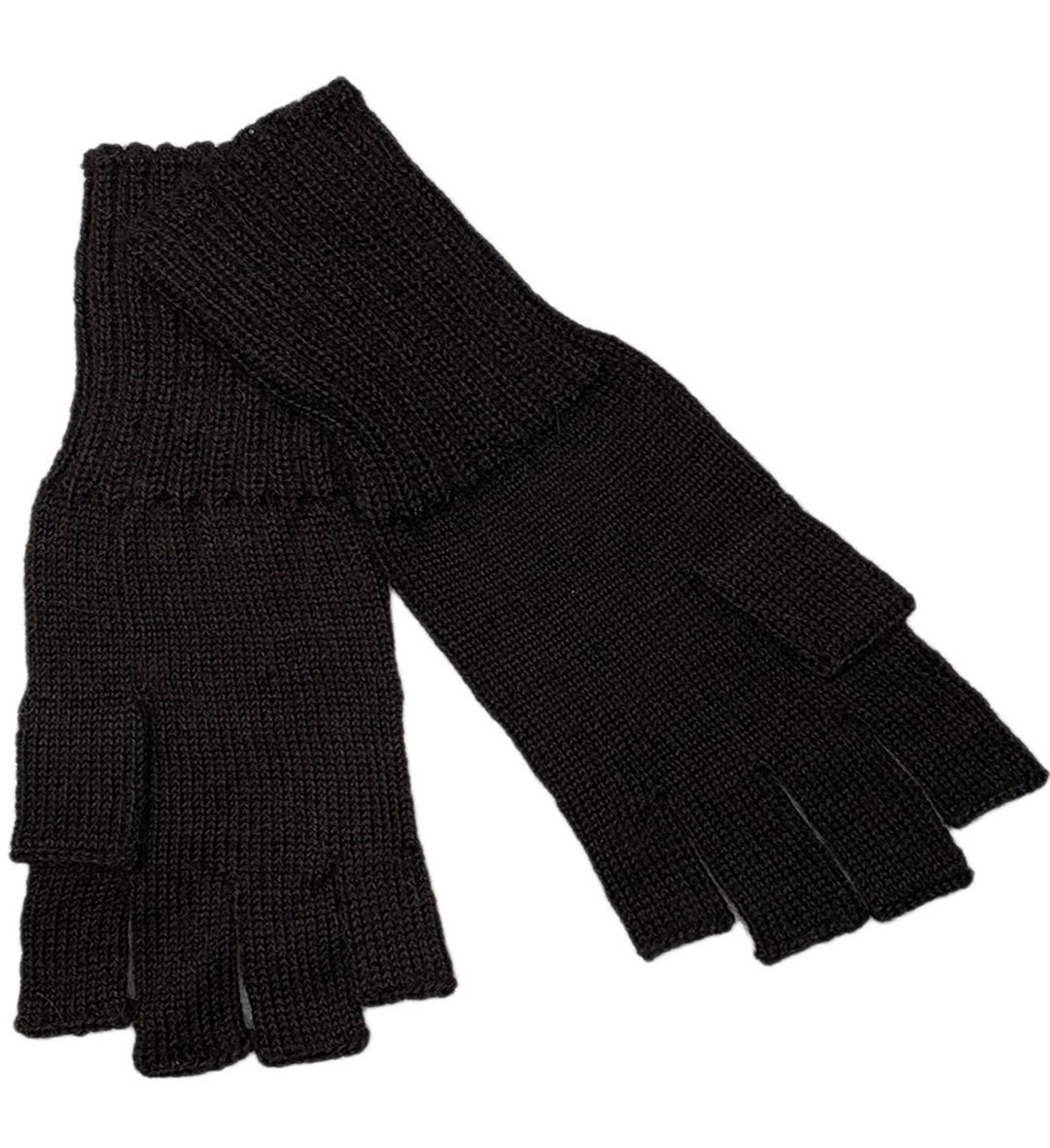 Jesse Fingerless Gloves - Black - 1