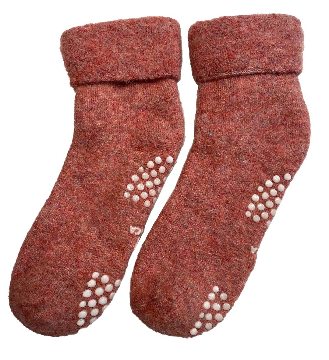 Alpaca Slipper Socks - Pink - 2