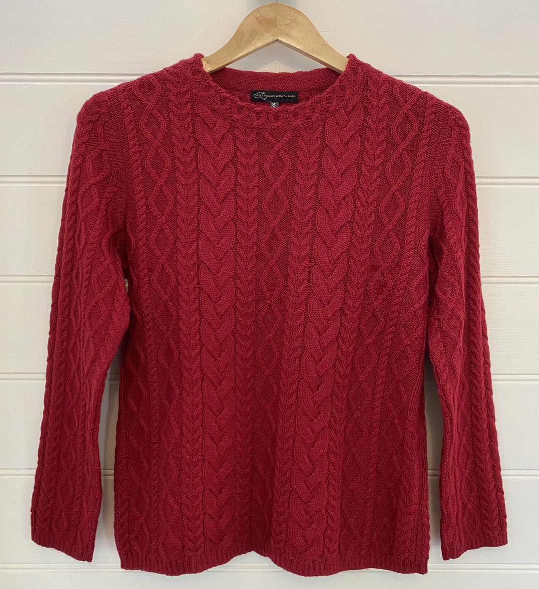 Fieke Cable Sweater - Red - 1