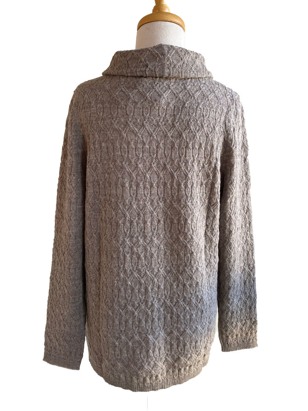 Sienna Cable Sweater - Taupe - 2