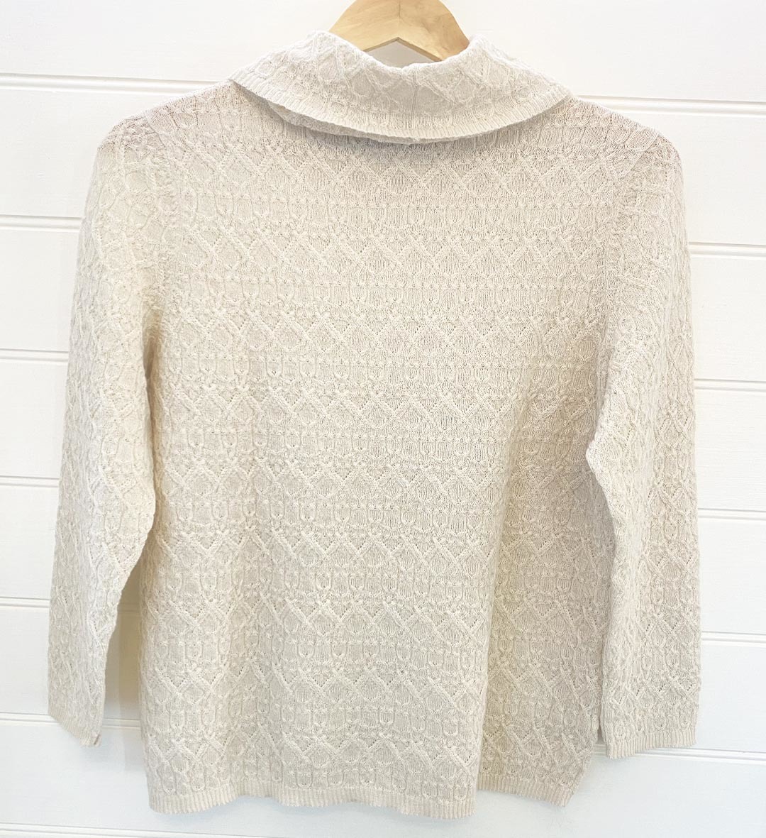 Sienna Cable Sweater - Cream - 2