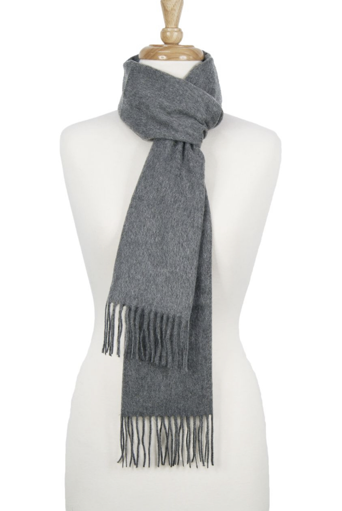 Cashmere Mid Grey Scarf - 1