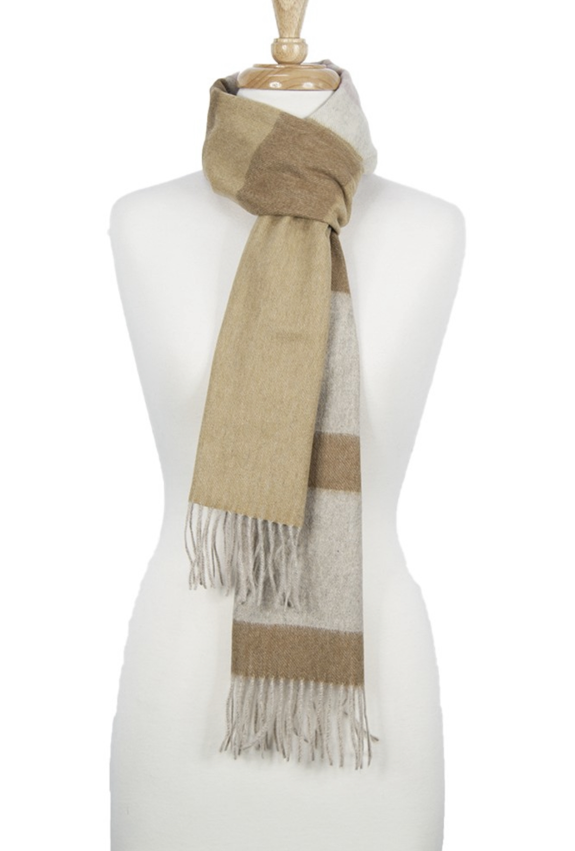 Cashmere Neutral Scarf - 1