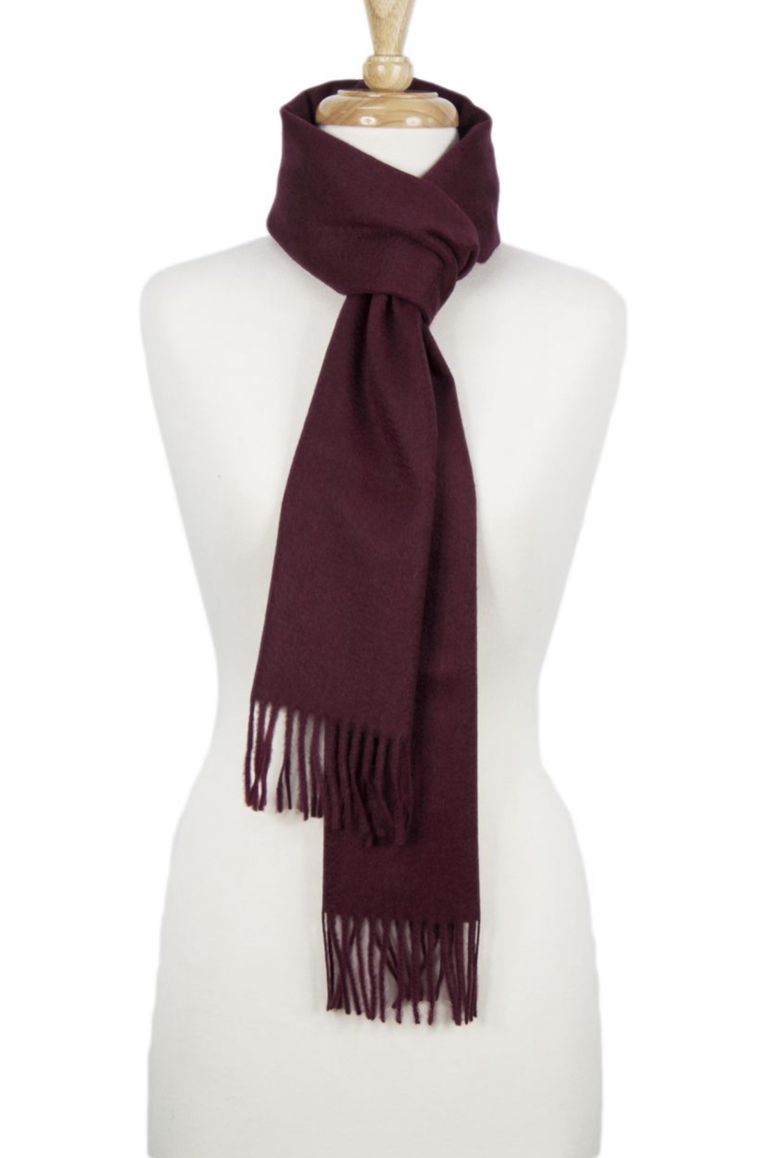 Cashmere Claret Scarf - 1