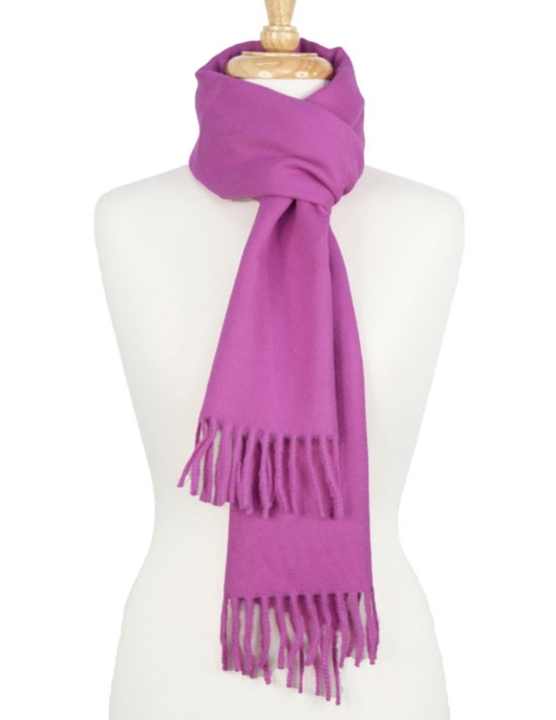 Alpaca Classic Scarf - Hot Pink - 1