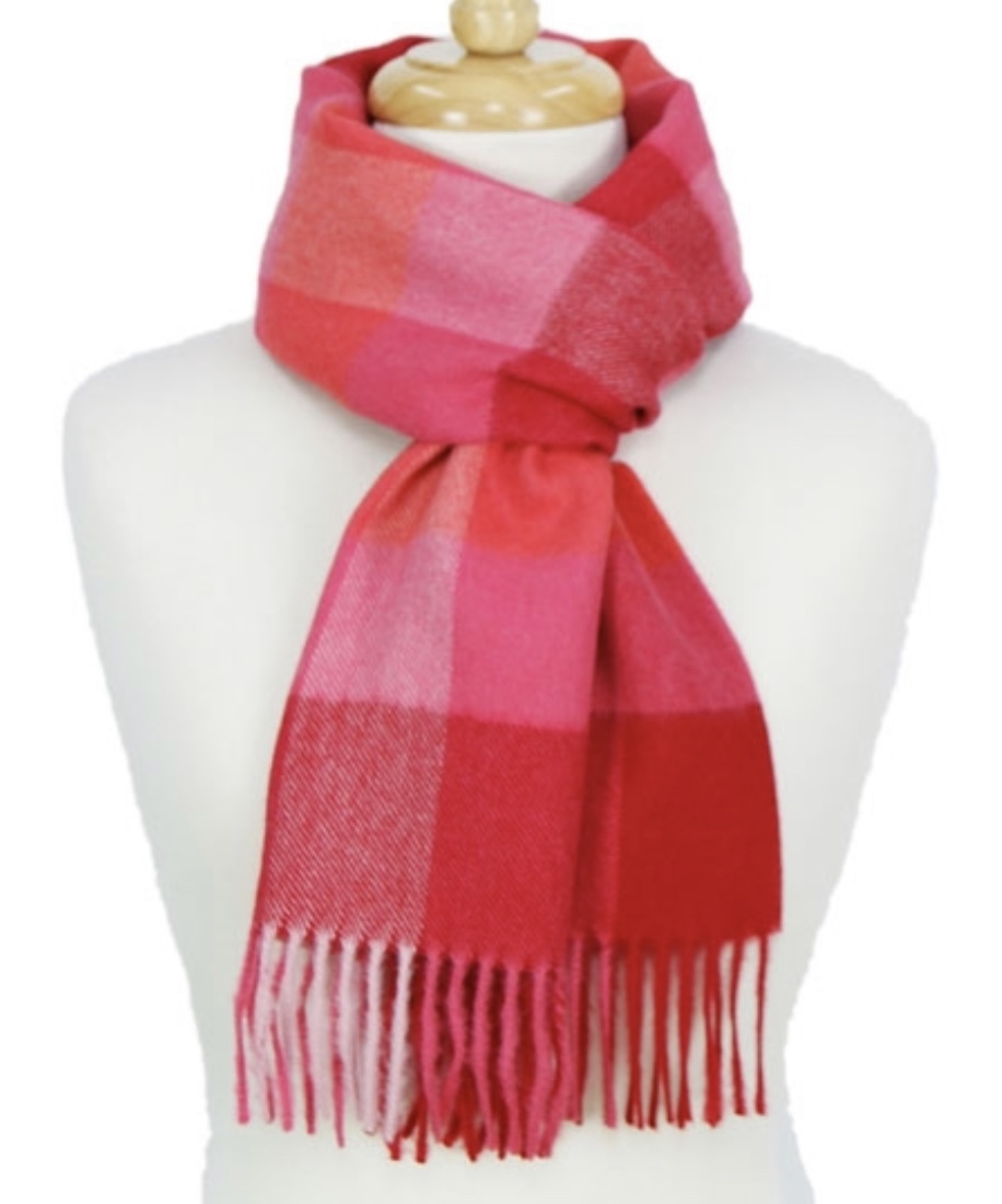 Alpaca Classic Scarf - Pink/Orange Multi - 1