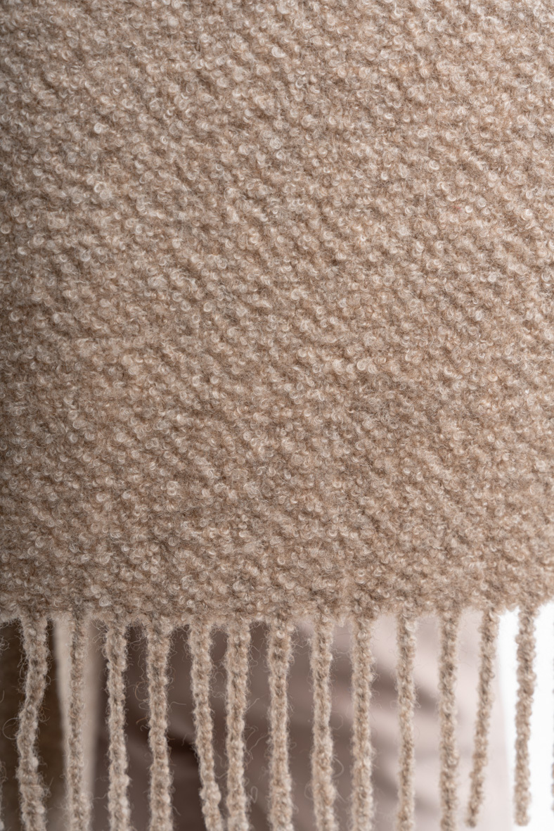 Eco Boucle Scarf - Oatmeal - 3