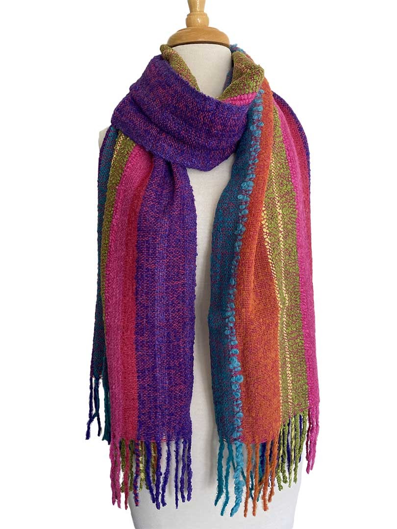 Meda Shawl/Scarf Multi Purple - 1