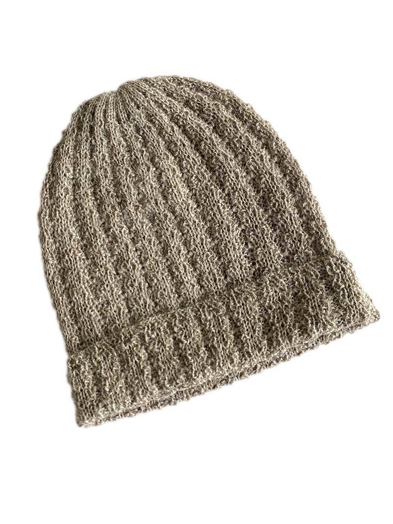 New - Alpaca Taylor Cable Beanie - Fawn - 1