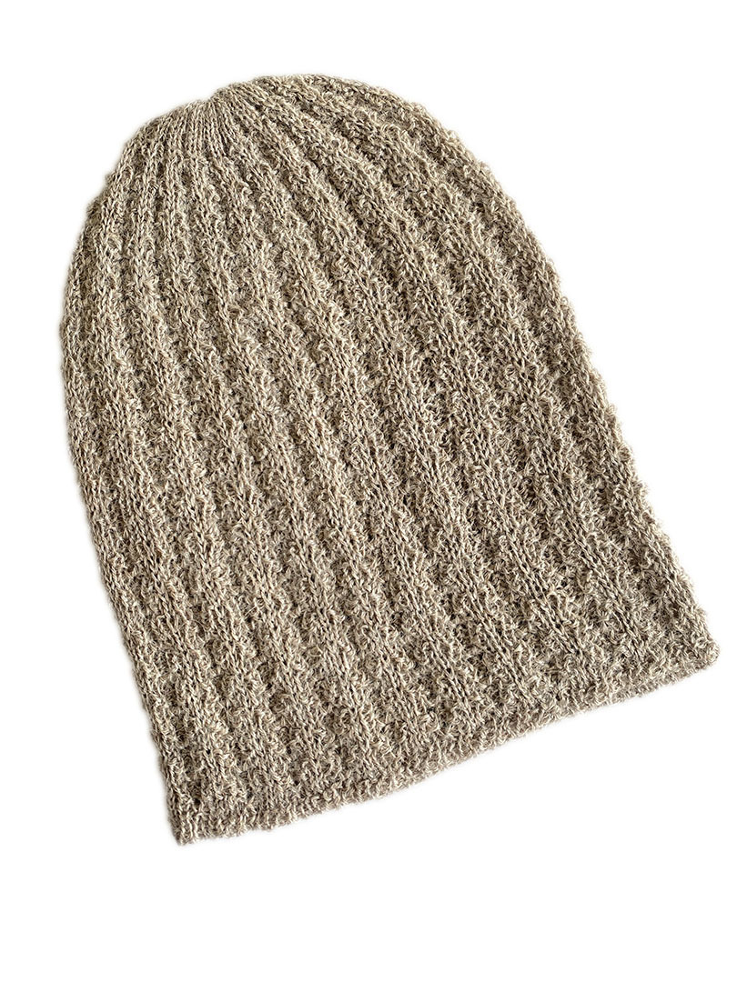 New - Alpaca Taylor Cable Beanie - Fawn - 2