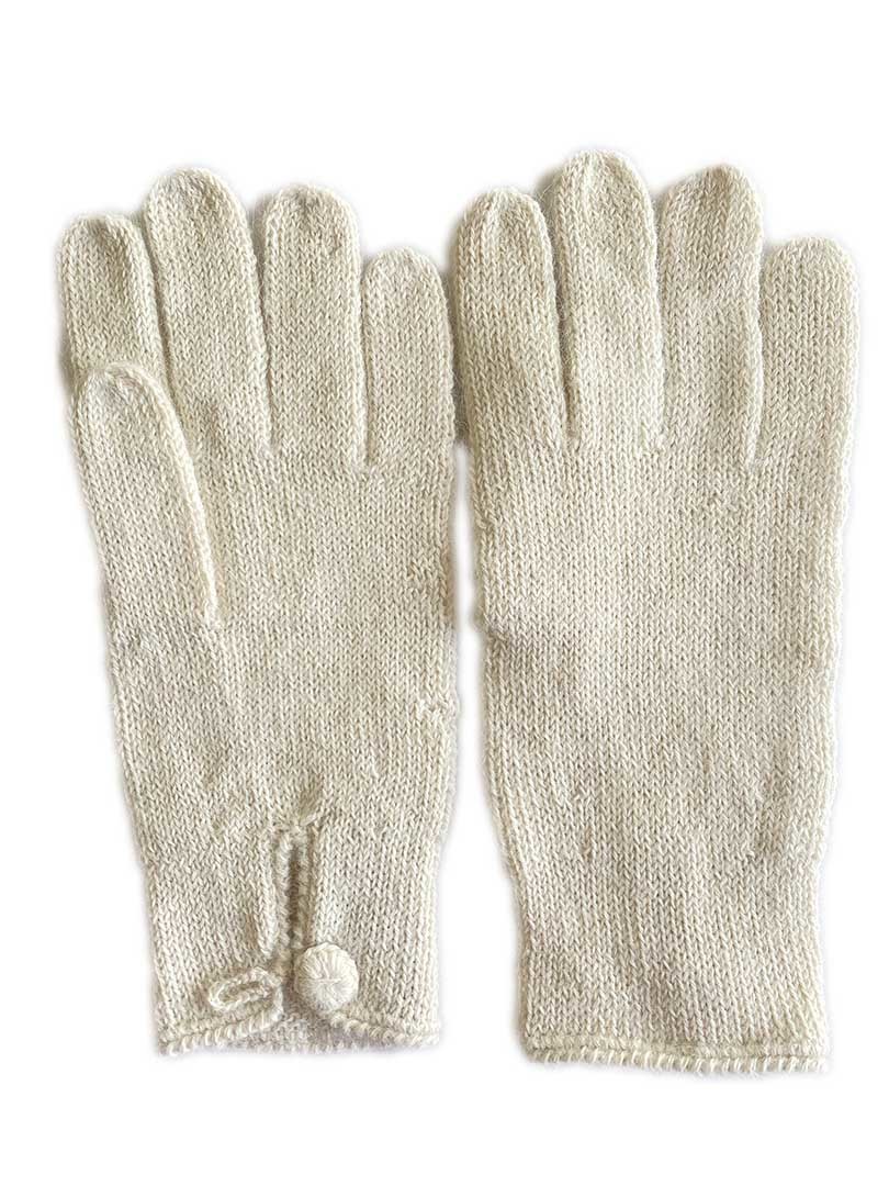 NEW - Button Glove - Ecru - 1