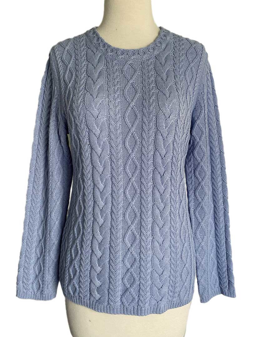NEW - Fieke Cable Sweater - Pale Blue - 1