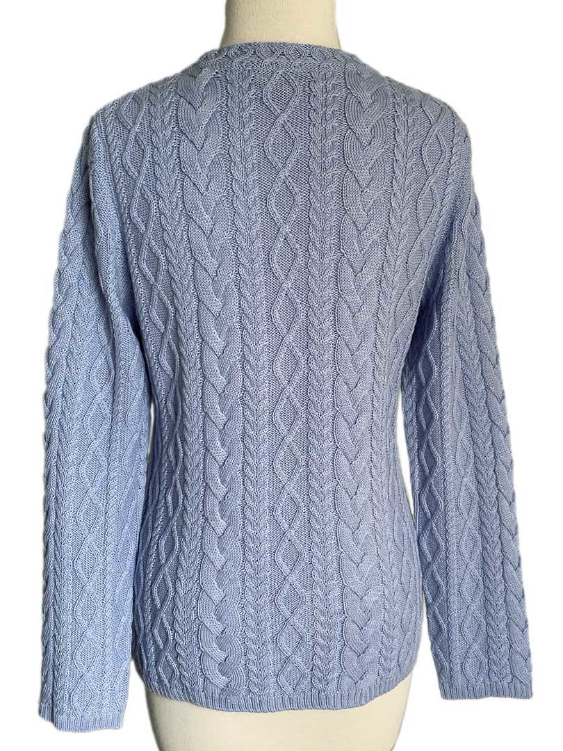 Fieke Cable Sweater - Pale Blue - 2