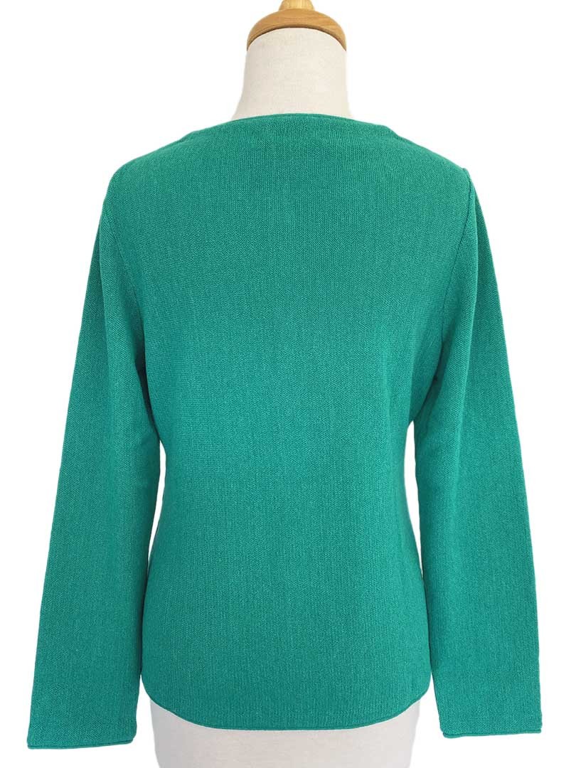 NEW - Leonor Links Crew Cardigan - Emerald - 2