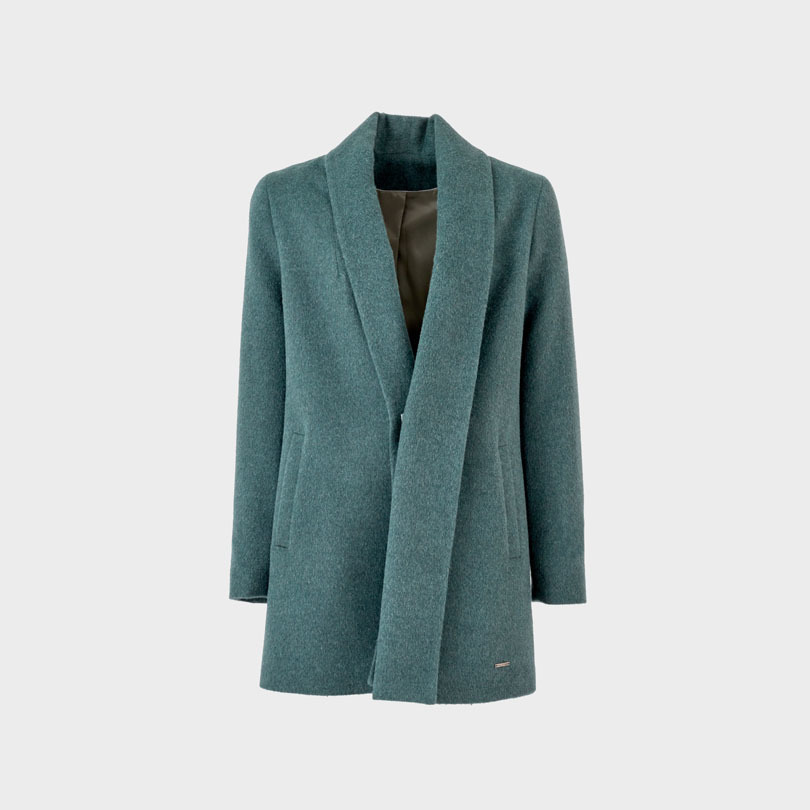 NEW - SHORT SWING COAT BABY ALPACA - BOSQUE - 3