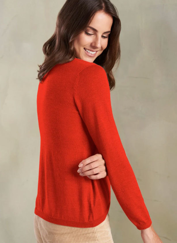 TUDOR SWEATER ROYAL ALPACA - ROSO - 2