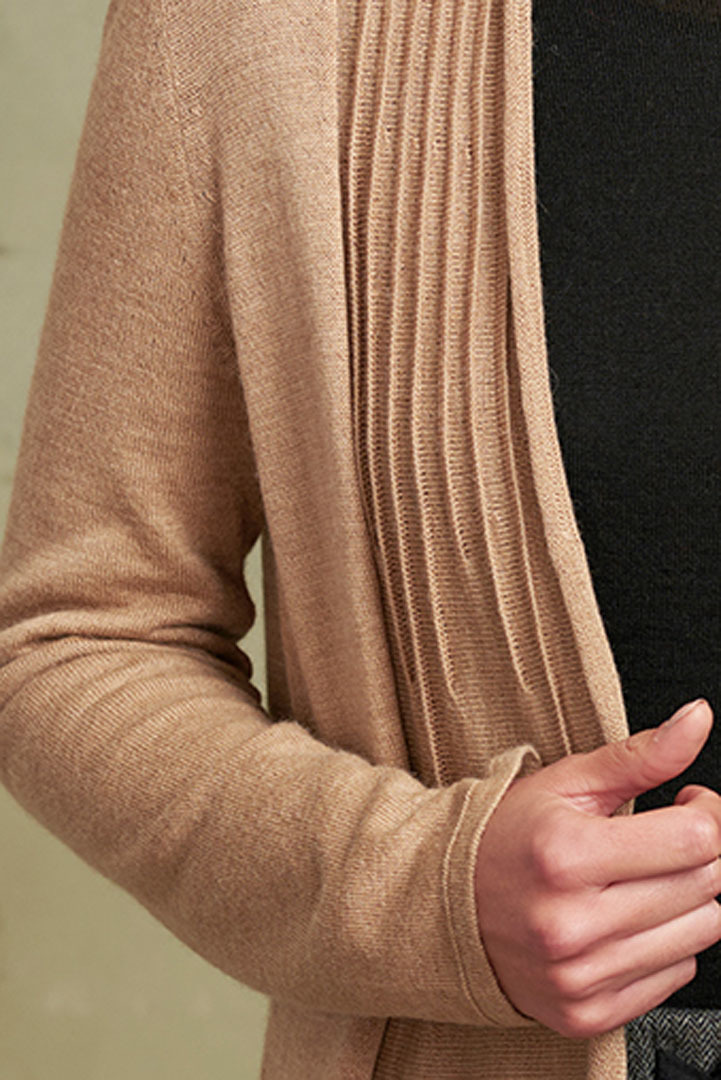 KAYLA CARDIGAN ROYAL ALPACA - CROISSANT - 3