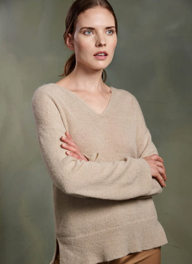 NEW - TAMMY SWEATER BABY ALPACA & SILK - NOMAD - 1