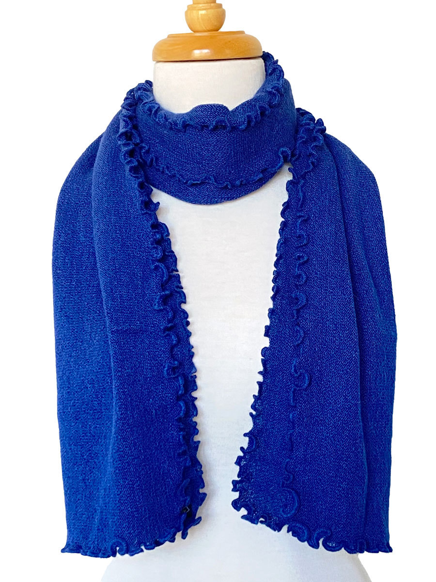 NEW - Curly Links Scarf Cobalt - 1