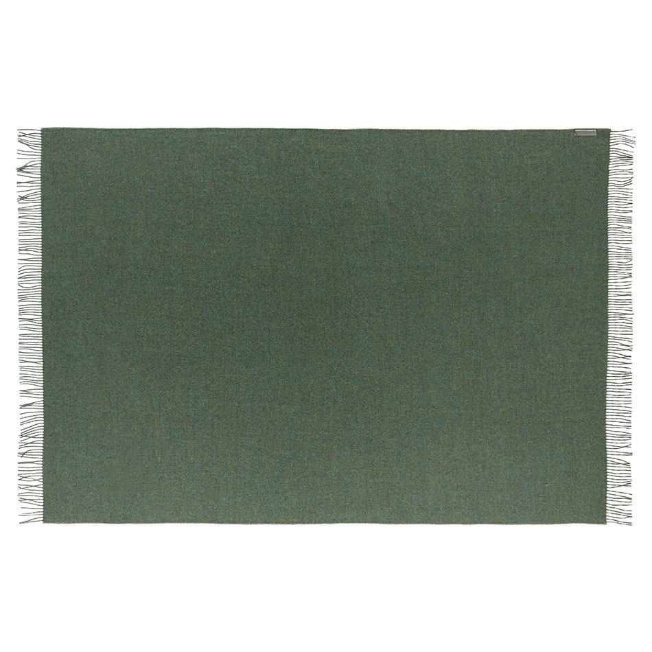 100% Baby Alpaca Amanda Throw - Moss Green - 2