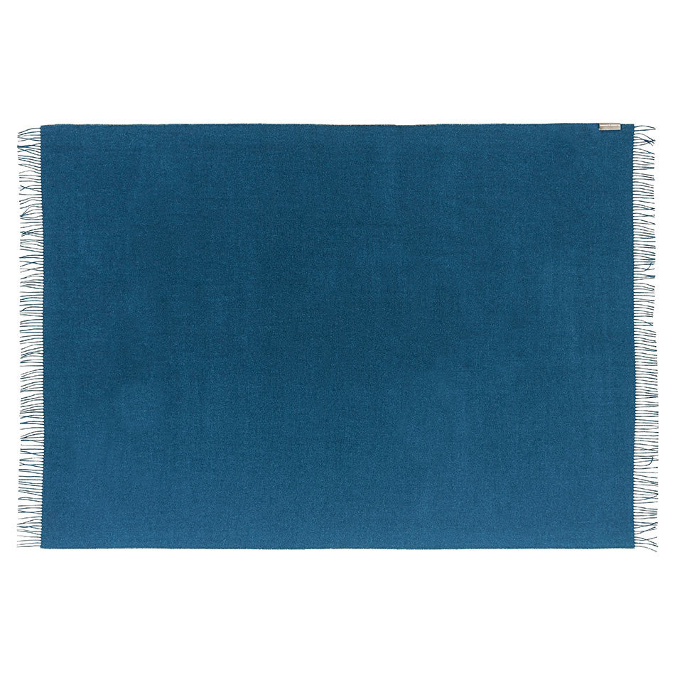 100% Baby Alpaca Amanda Throw - Ocean Blue - 2