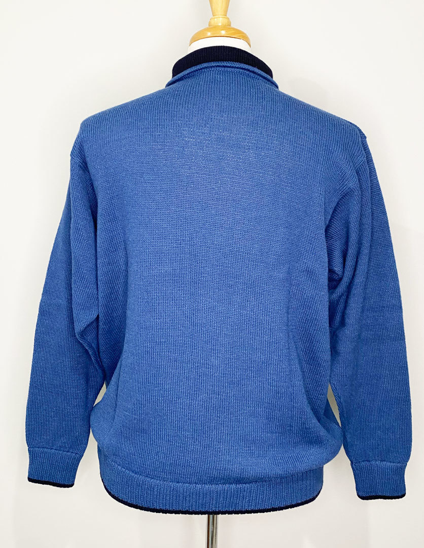 Cameron Half Zip Sweater - Blue/Navy - 2