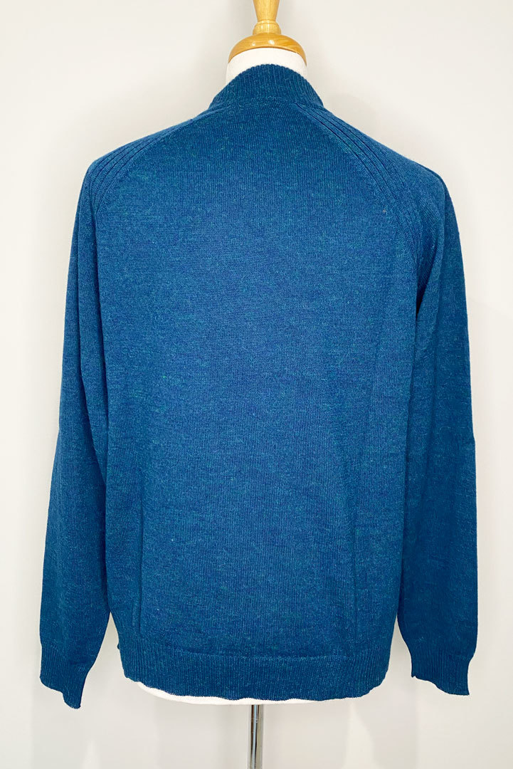 Daniel Zip Cardigan - Teal - 2