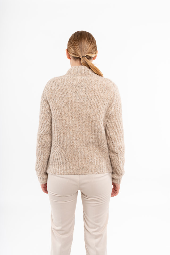 Cosy Rib Sweater - Beige - 3