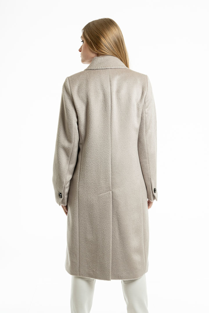Classic Long Coat - Sand - 2