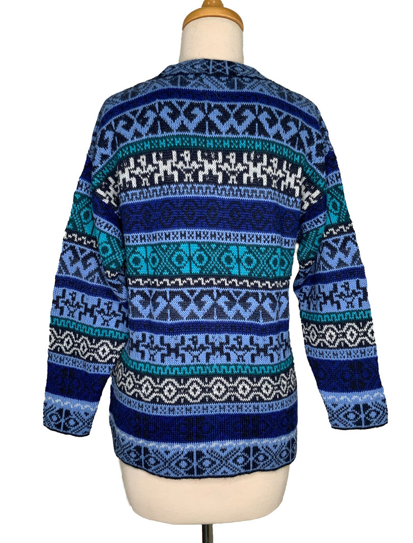 Julia Cardigan - Blue Multi - 2